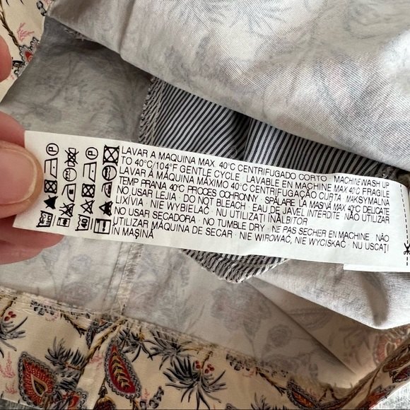 Zara Woman Floral Fitted Tulip High Paper Bag Waist Mini Skirt w/ Pockets - Picture 10 of 11